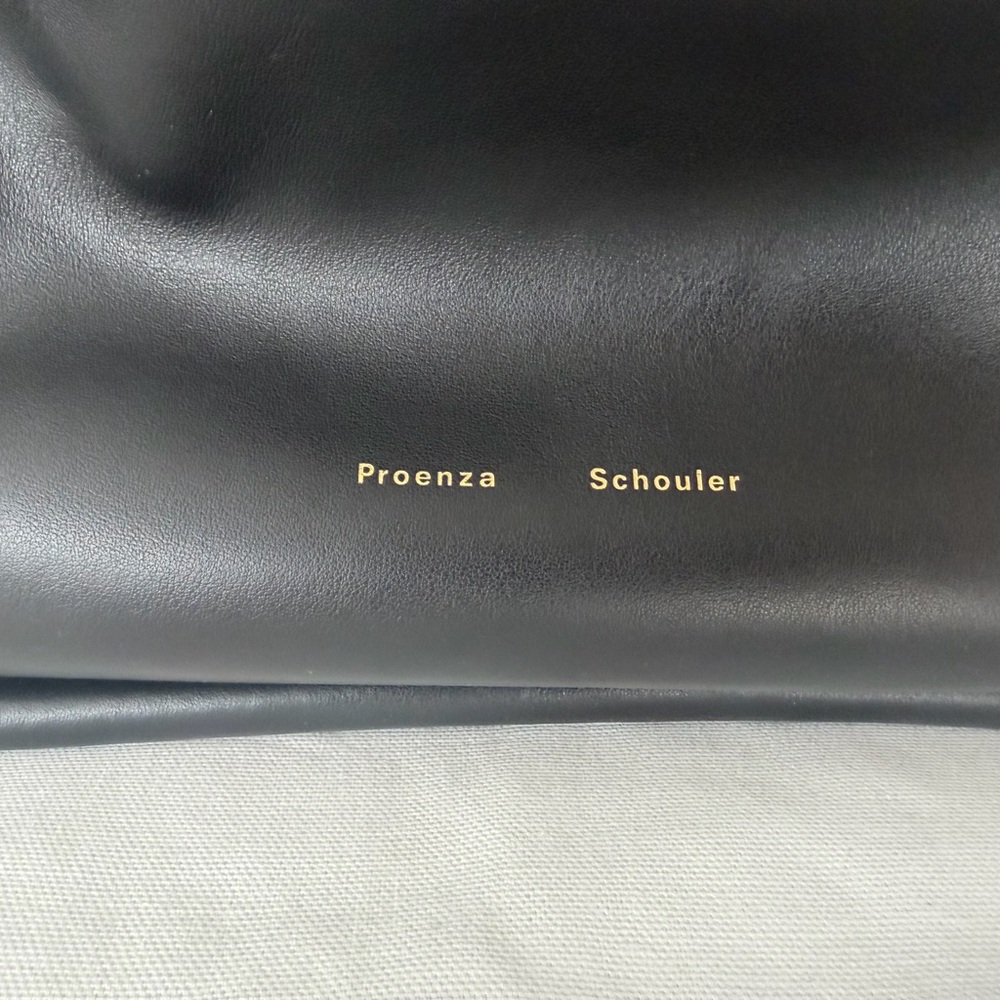 Proenza Schouler Rare XL Ruched Tote black calfskin leather. - Picture 5 of 15